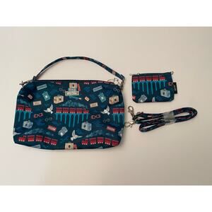Jujube Harry Potter Platform 9 3/4 Crossbody Bag & Coin Purse Set NWOT Blue